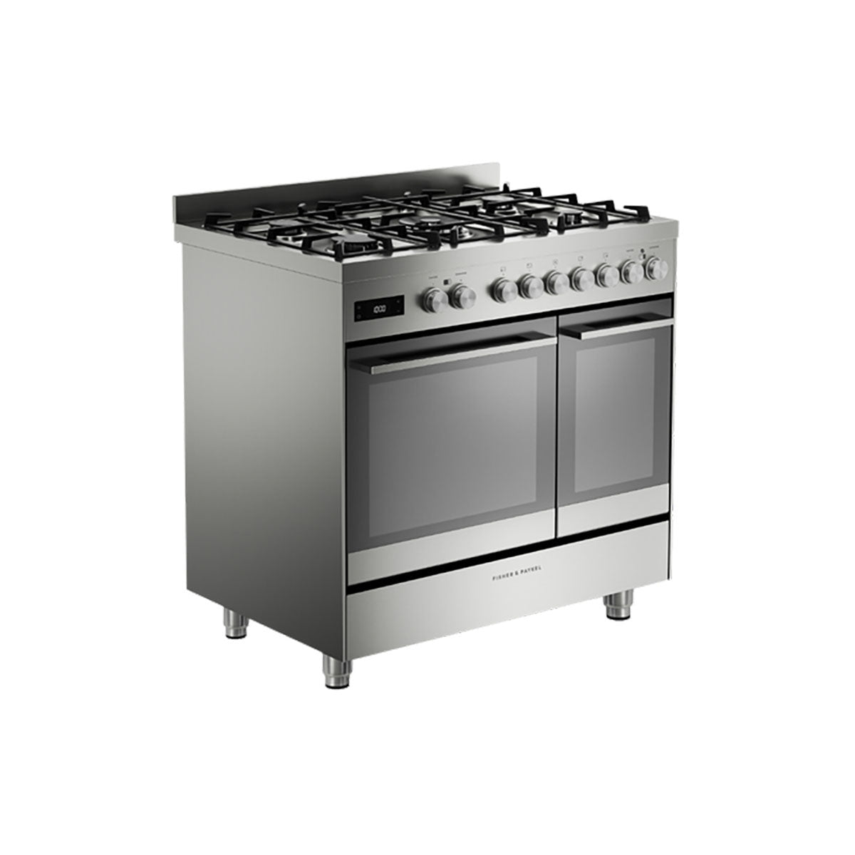 Fisher & Paykel OR90L7DBGFX2 Series 7 Contemporary Dual Fuel 5 Burner Freestanding Cooker, 131 Litre, 90cm Wide - Stainless Steel