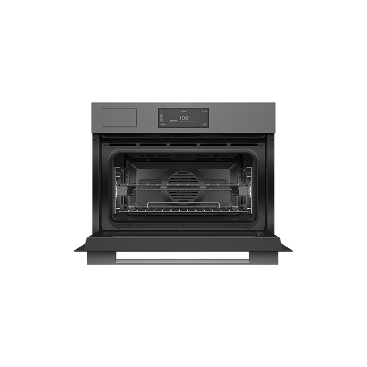 Fisher & Paykel OS60NAMVUG5 Series 9 Minimal Compact Combi-Steam Oven, 55 Litre, 59.6cm Wide - Grey Glass
