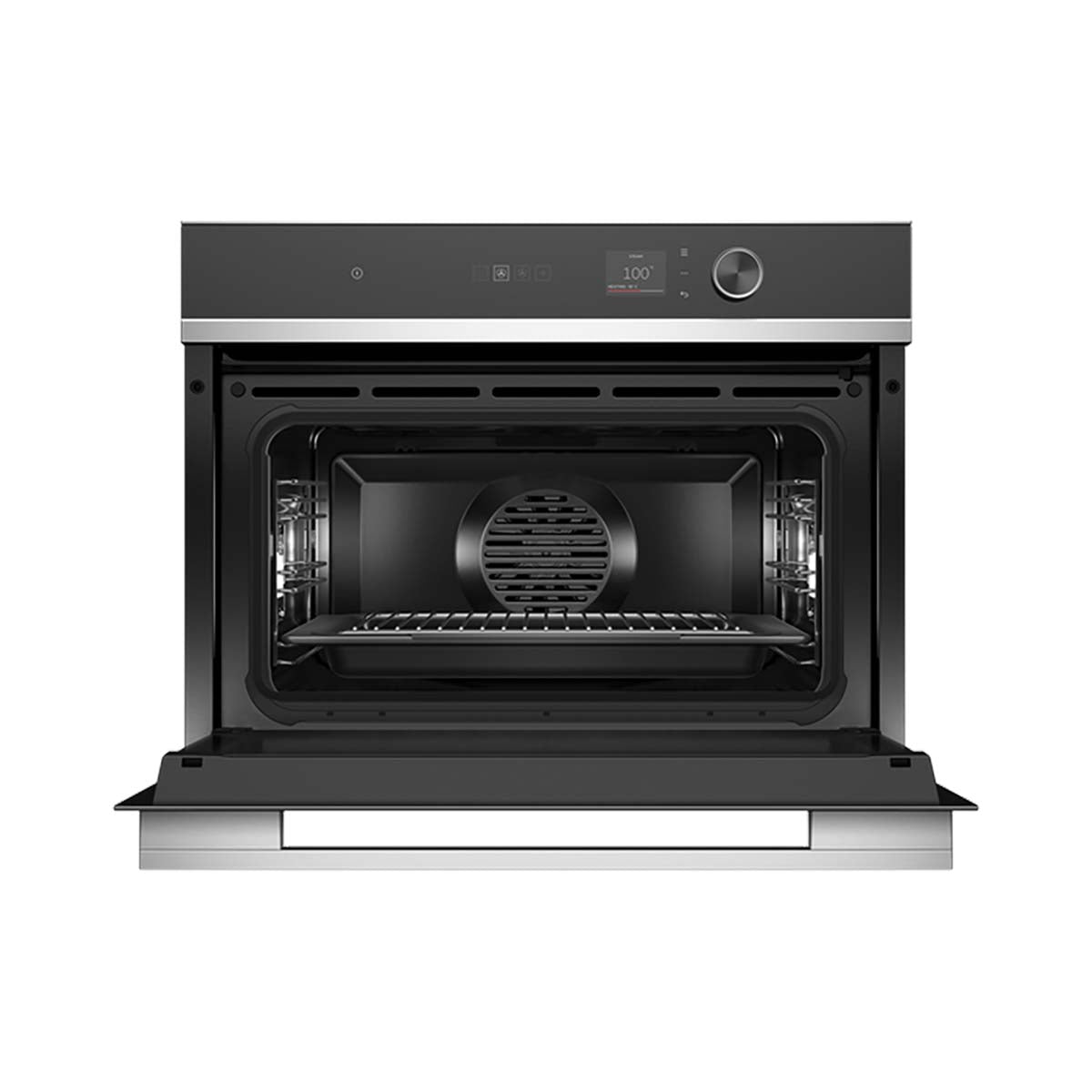 Fisher & Paykel OS60NDLX1 Series 7 55 Litre Contemporary Compact Combi-Steam Oven, 18 Functions, 59.6cm Wide - Stainless Steel