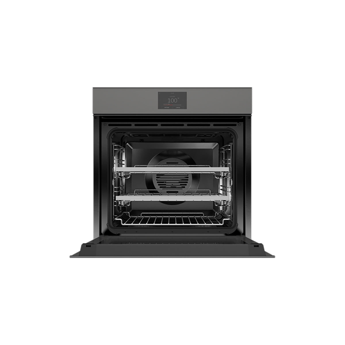 Fisher & Paykel OS60SMTNG1 Series 11 Minimal Handleless Combi-Steam Oven, 85 Litre, 23 Functions, 59.6cm Wide - Grey Glass