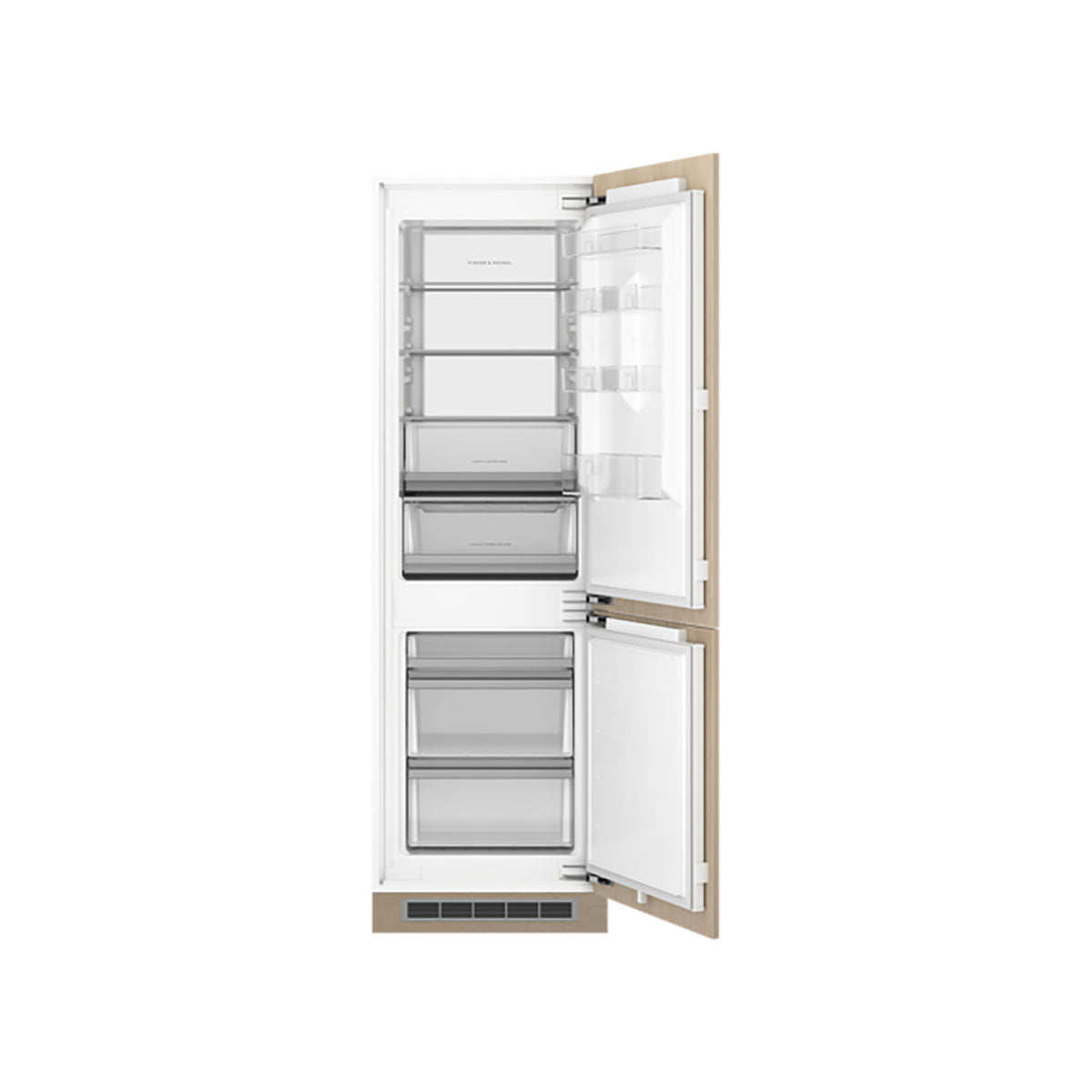 Fisher & Paykel RB6018BRV Series 7 Integrated Refrigerator Freezer, 269 Litre, 55cm Wide - Panel Ready, Right Hinge