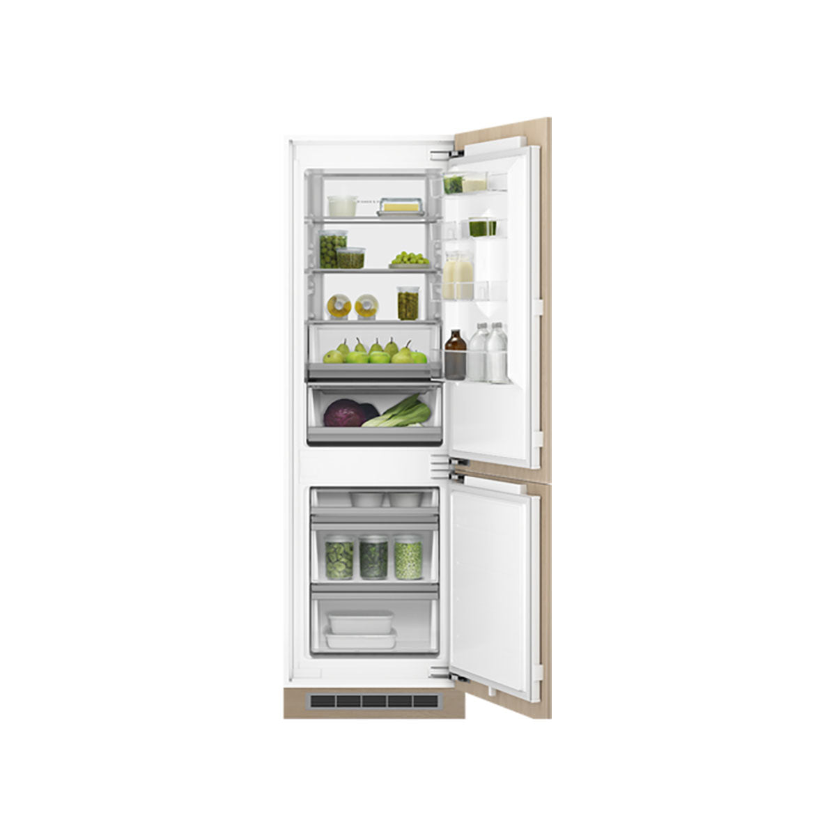 Fisher & Paykel RB6018BRV Series 7 Integrated Refrigerator Freezer, 269 Litre, 55cm Wide - Panel Ready, Right Hinge