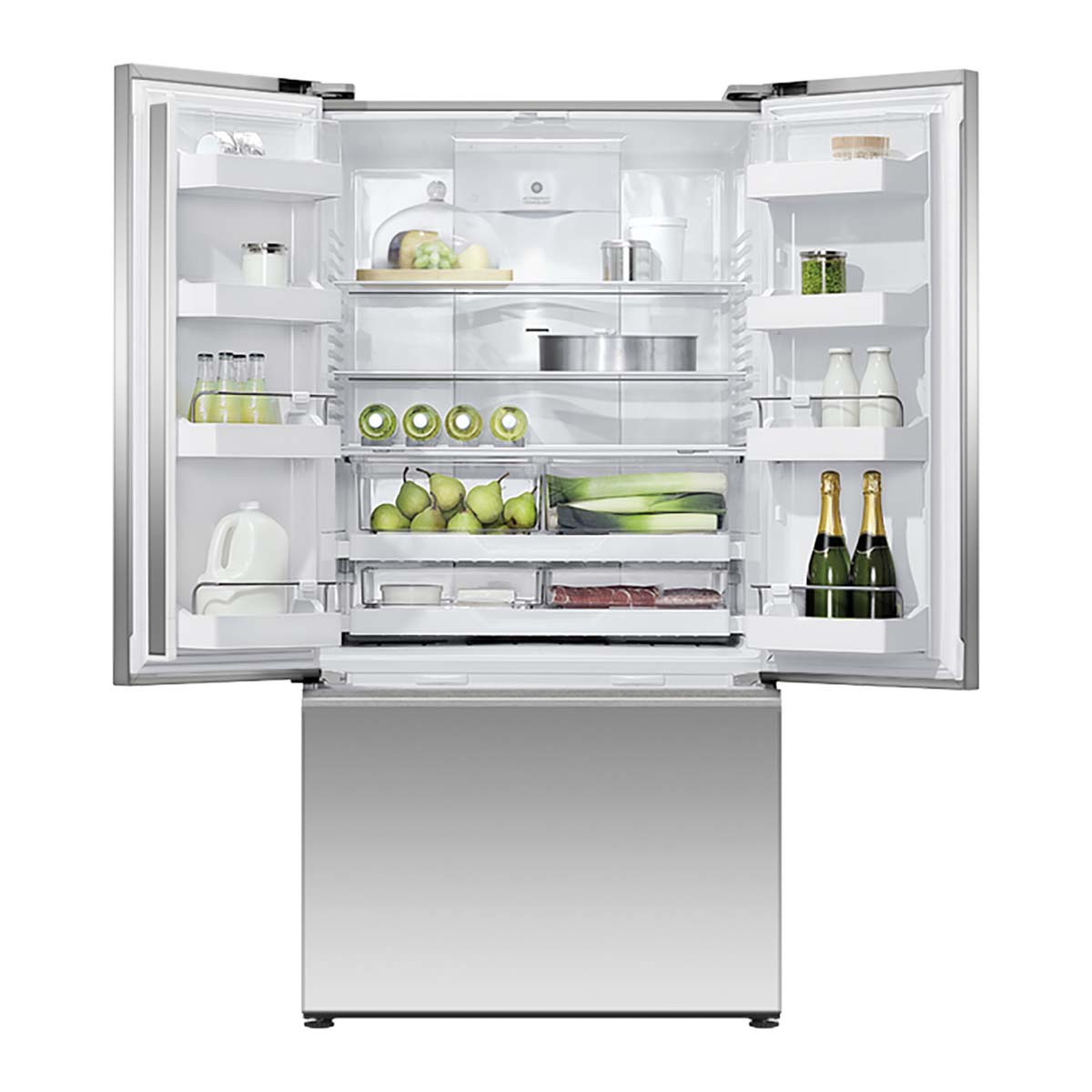 Fisher & Paykel RF540ANUX6 Series 7 569 Litre French Door Refrigerator Freezer, Ice & Water, 90cm Width - Stainless Steel