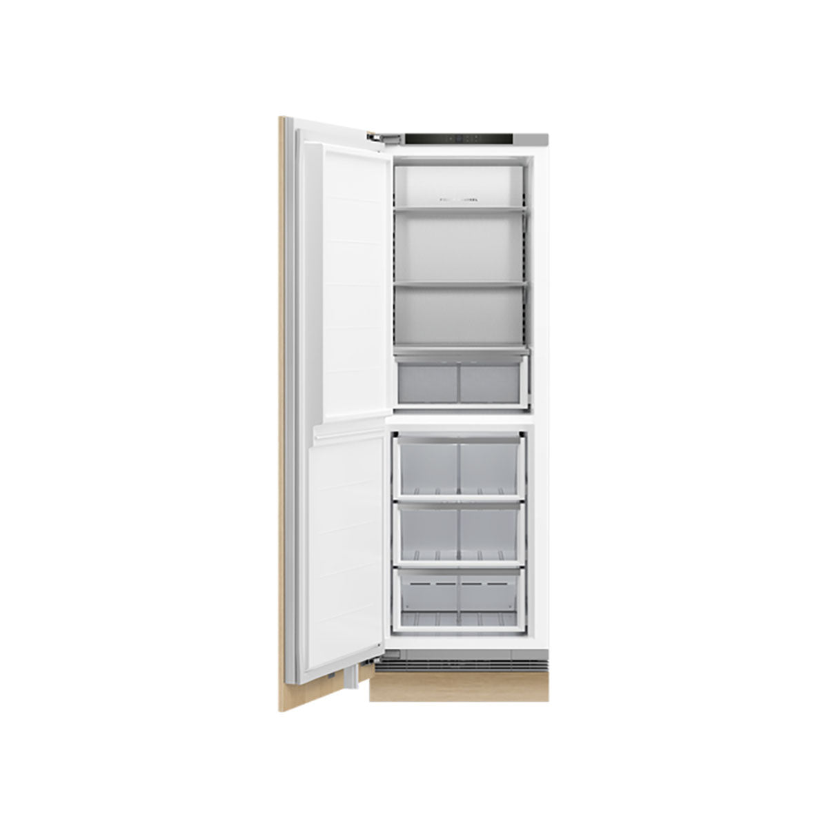 Fisher & Paykel RS6019F2L1 Series 9 Integrated Dual Zone Freezer, 304 Litre, 59.2cm Wide - Panel Ready, Left Hinge