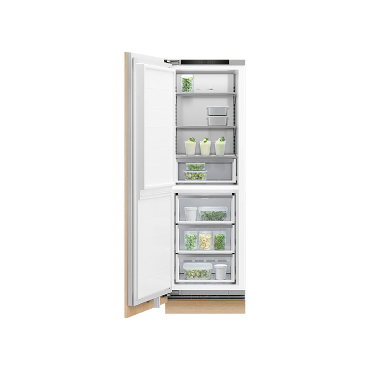 Fisher & Paykel RS6019F2L1 Series 9 Integrated Dual Zone Freezer, 304 Litre, 59.2cm Wide - Panel Ready, Left Hinge