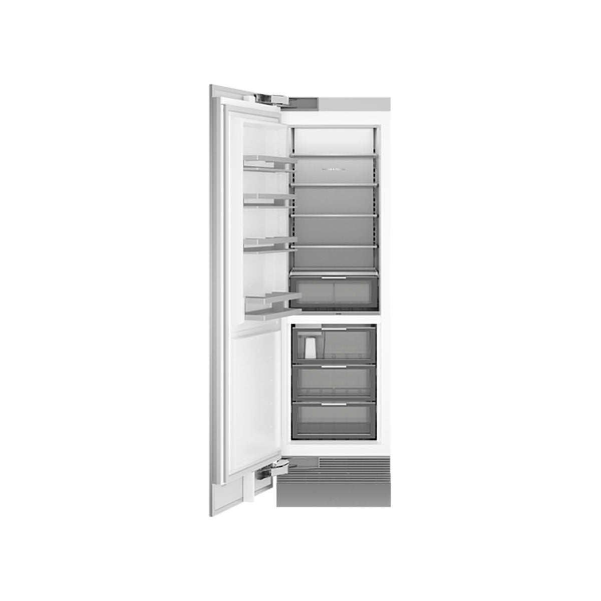 Fisher & Paykel RS6121FLJE1 Series 11 Integrated Column Freezer, Ice, 336 Litre, 60.3cm Wide - Panel Ready, Left Hinge