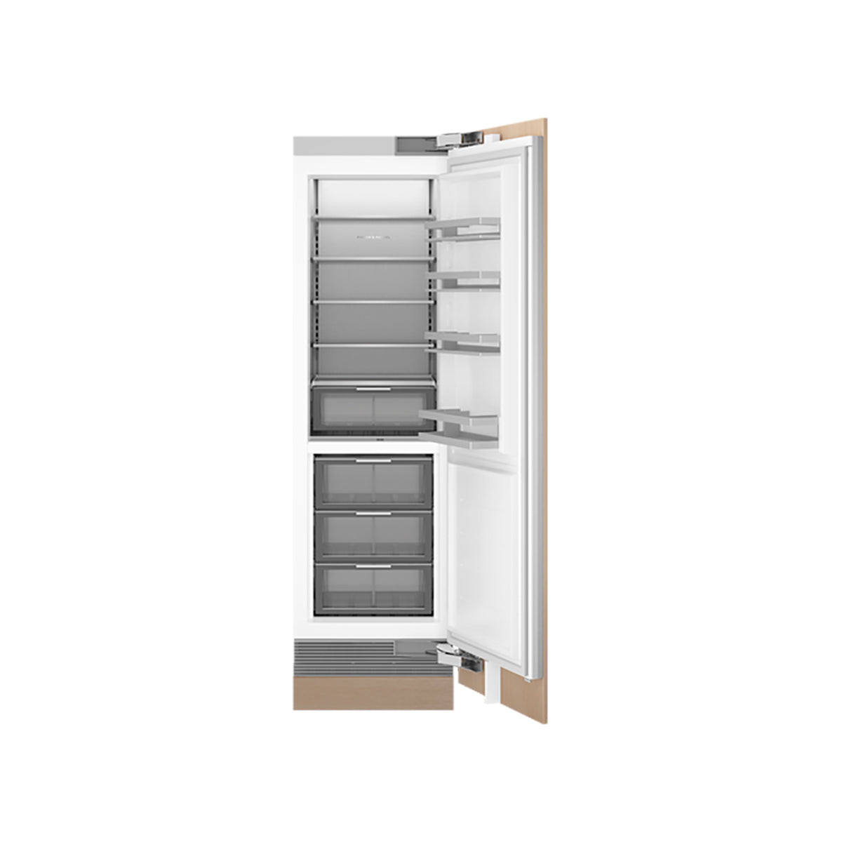 Fisher & Paykel RS6121SRHE1 Series 11 Integrated Column Refrigerator, 351 Litre, 2 Variable Temperature Zones, 60.3cm Wide - Panel Ready, Right Hinge