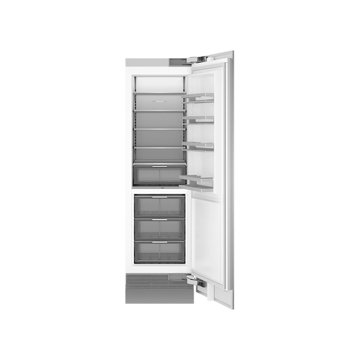 Fisher & Paykel RS6121SRHE1 Series 11 Integrated Column Refrigerator, 351 Litre, 2 Variable Temperature Zones, 60.3cm Wide - Panel Ready, Right Hinge