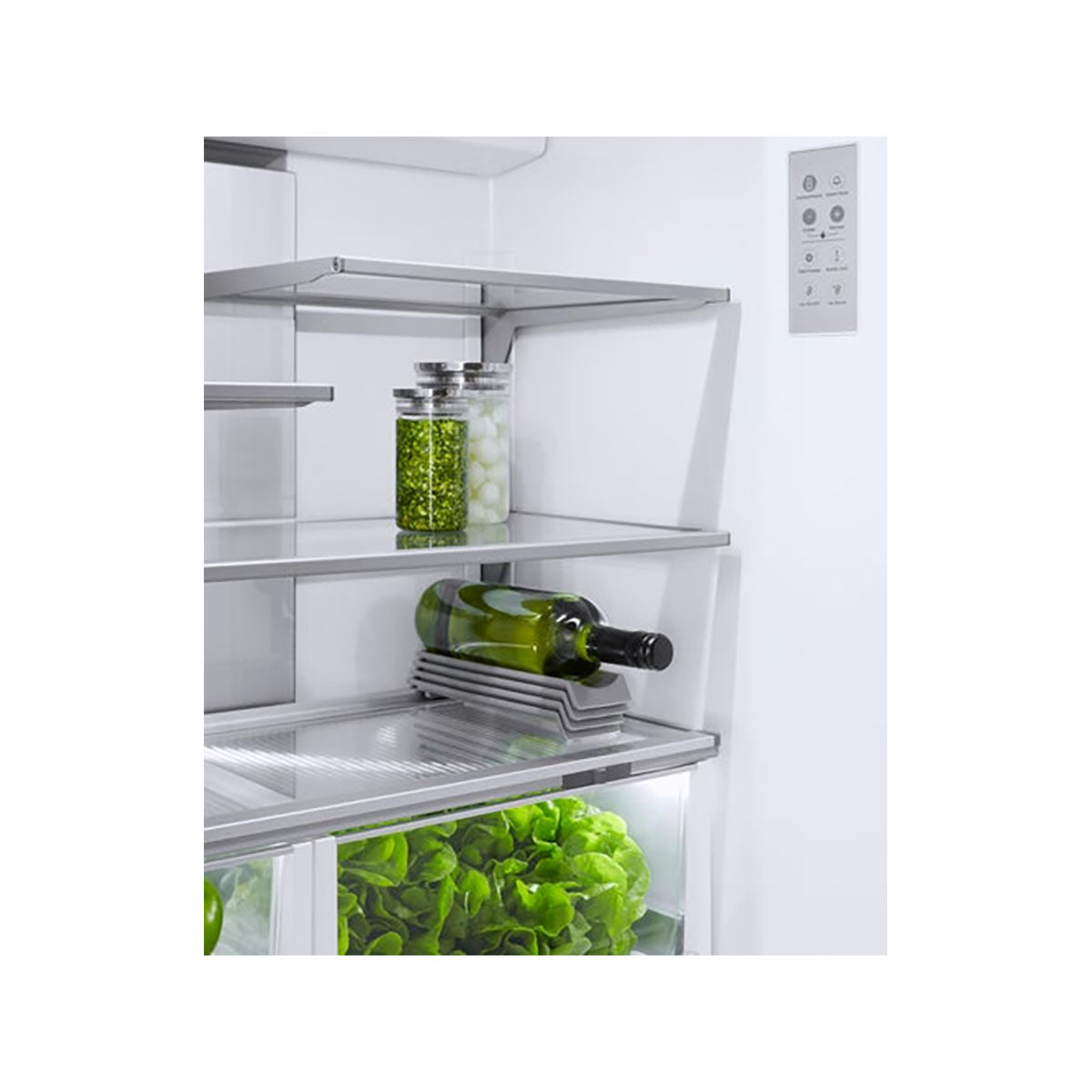 Fisher & Paykel RS90A3 Series 7 Integrated French Door Refrigerator Freezer, 331/145 Litre, 89.6cm Wide - Panel Ready