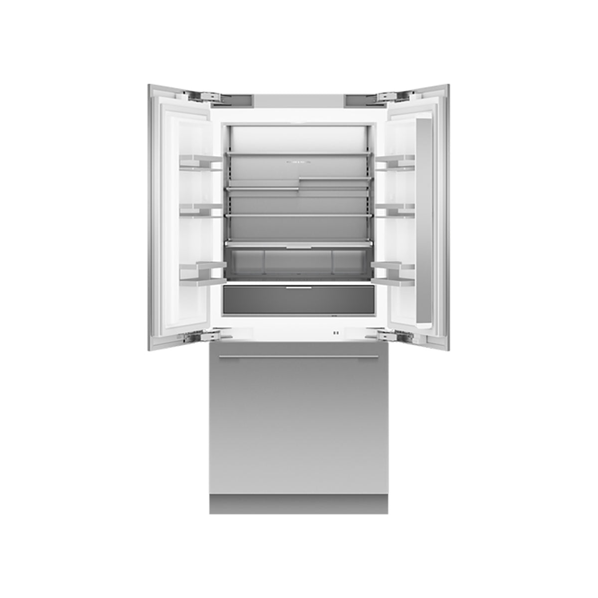 Fisher & Paykel RS9121AUVE1 Series 11 Integrated French Door Refrigerator Freezer, Ice Maker & Water Dispenser, 90.8cm Wide - Panel Ready, French Hinge