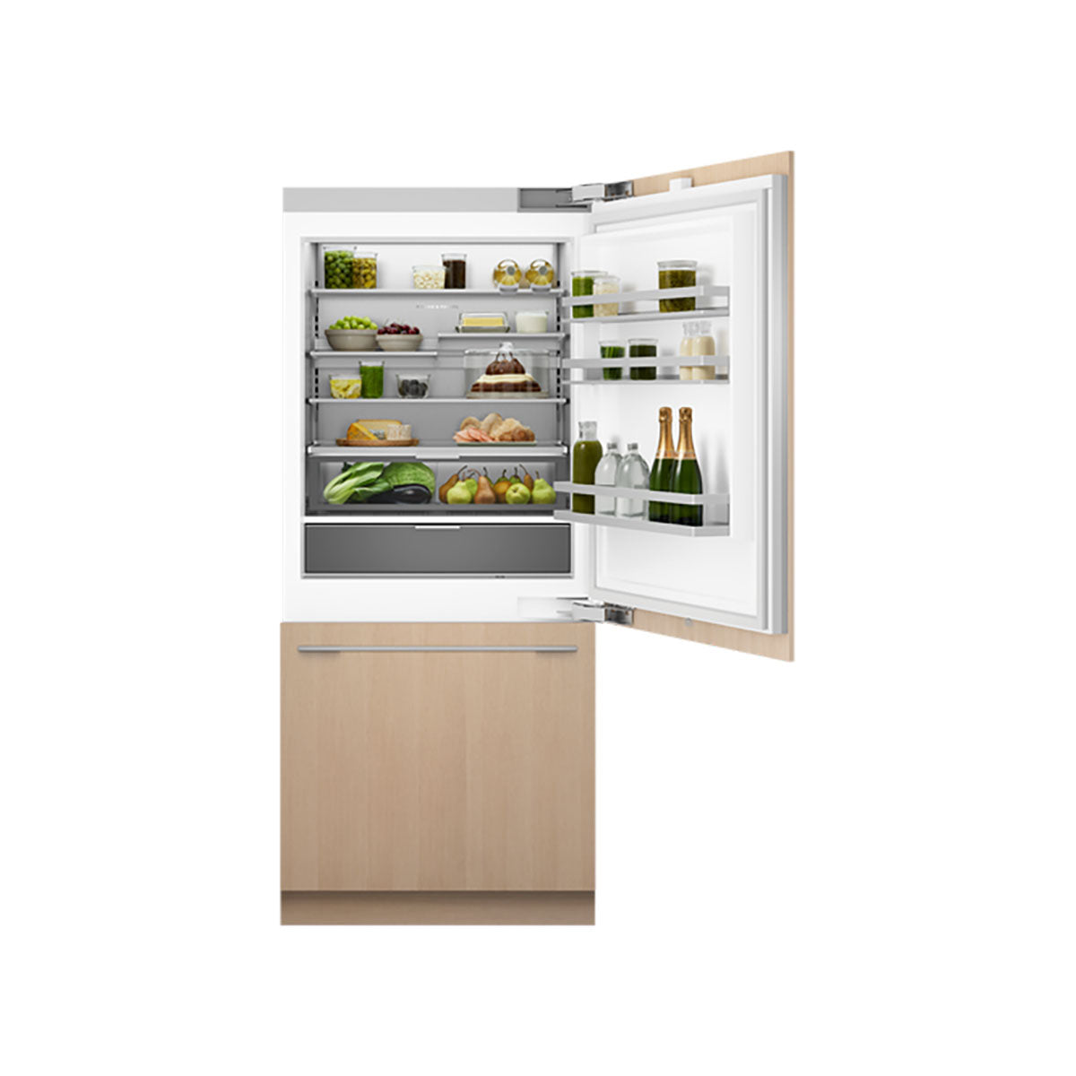 Fisher & Paykel RS9121WLUVE1 Series 11 Integrated Refrigerator Freezer, 555 Litre, Ice Maker & Water Dispenser, 90.8cm Wide - Panel Ready, Right Hinge