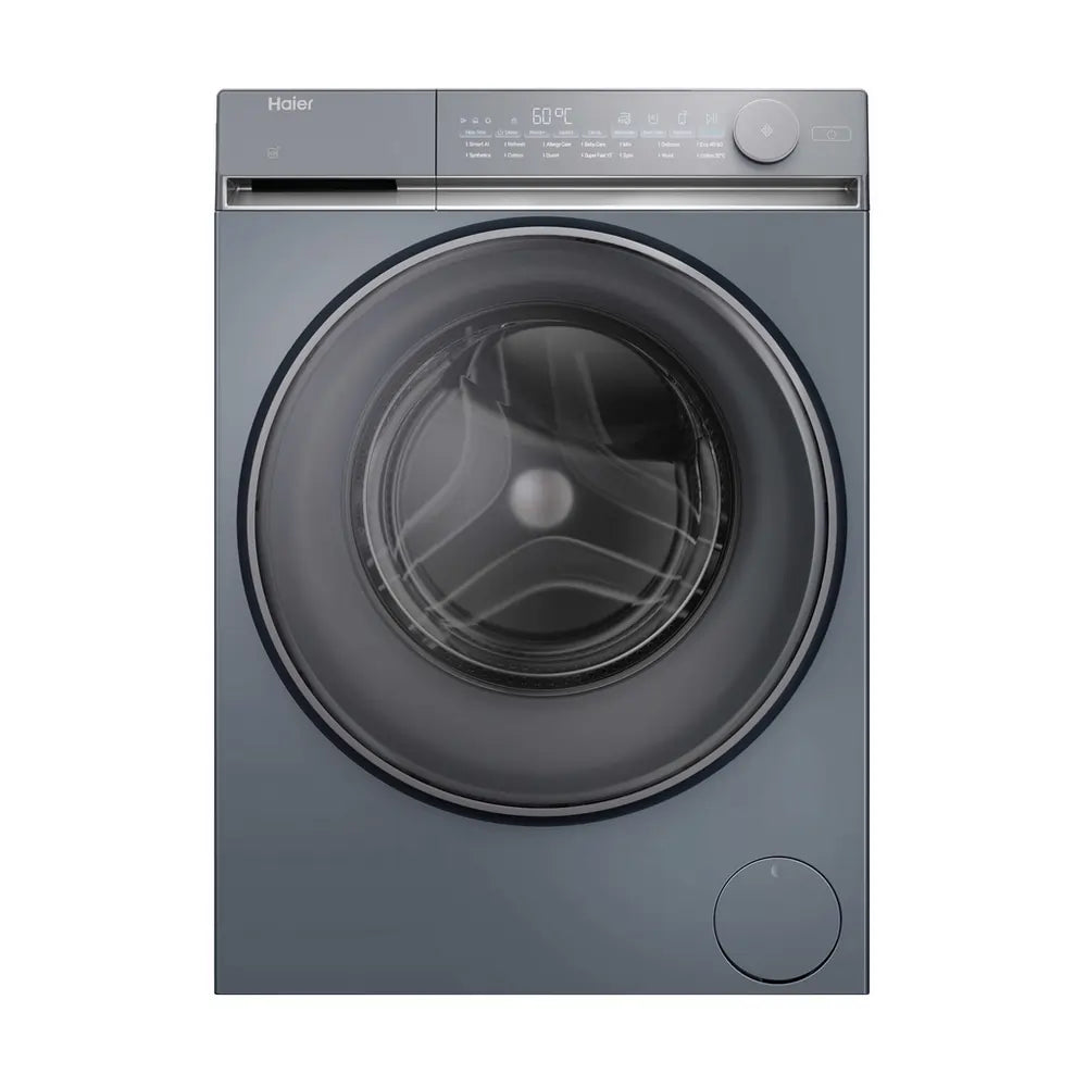 Haier X7 HW100B14367GUUK 10kg 1400 Spin Wi-Fi Connected Washing Machine, Graphite
