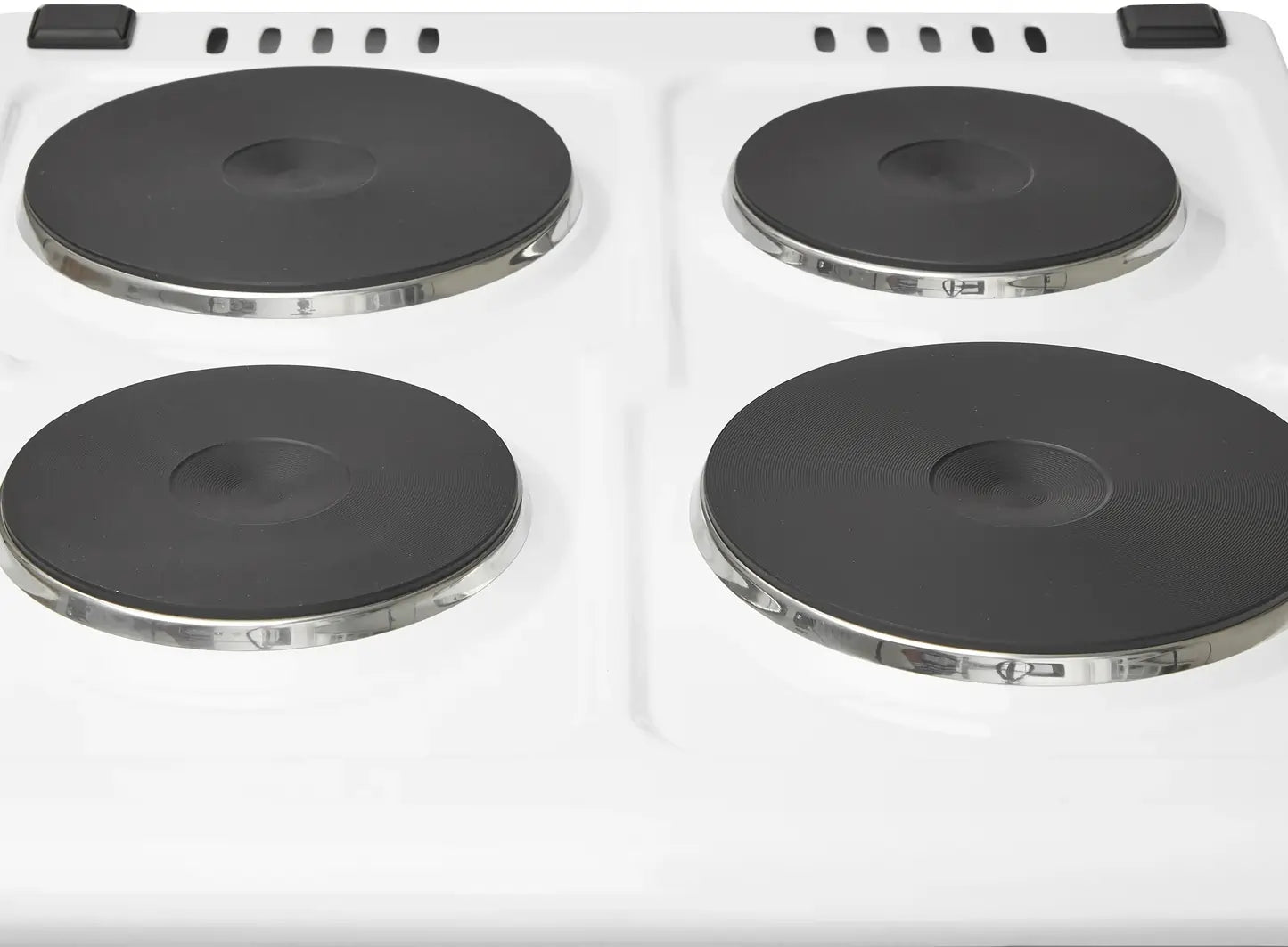 Haden HES050W 50cm Single Oven Electric Cooker with Solid Plate Hob, White