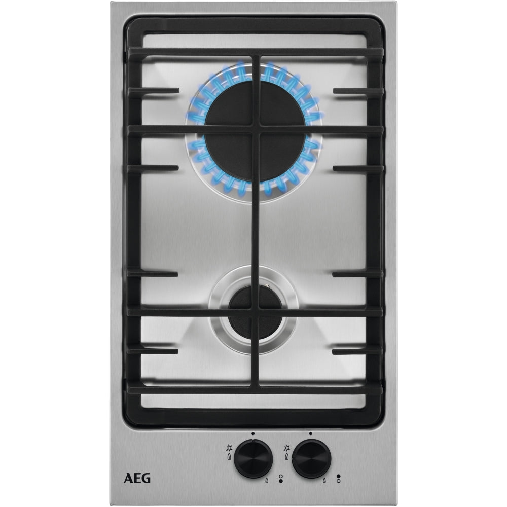 AEG HGX3220SM 30cm Gas Domino,Stainless Steel - 43724556075231 