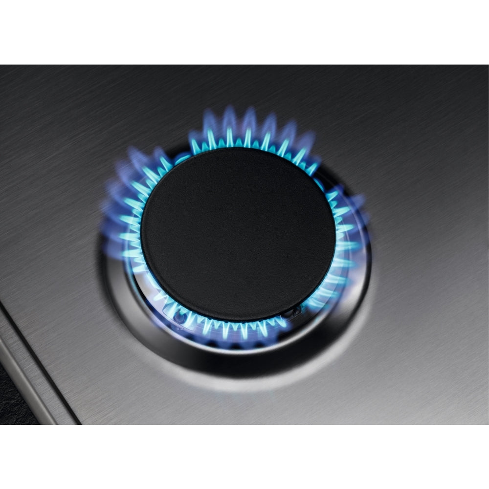 AEG HGX6400SM 60cm 4 Burner Gas Hob,Stainless Steel - 43724556468447 