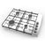 Thumbnail Hisense GM642XHS 60cm Gas Hob, Stainless Steel- 73868922847605