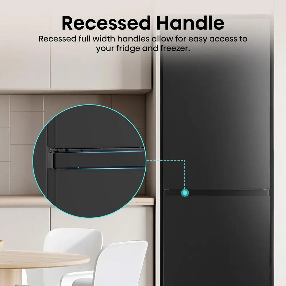 Hisense RB327N4ABD 55cm 50/50 Frost Free Fridge Freezer, Black