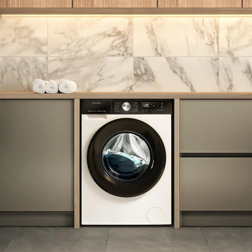 Hisense WF3S1043BW3 10.5kg 1400 Spin Washing Machine, White