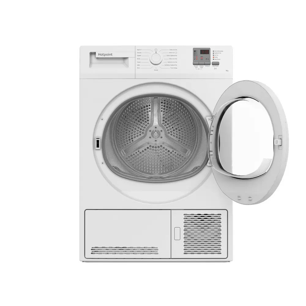 Hotpoint CHDC82WWGDUK 8kg Condenser Tumble Dryer, White - 43808884293855 