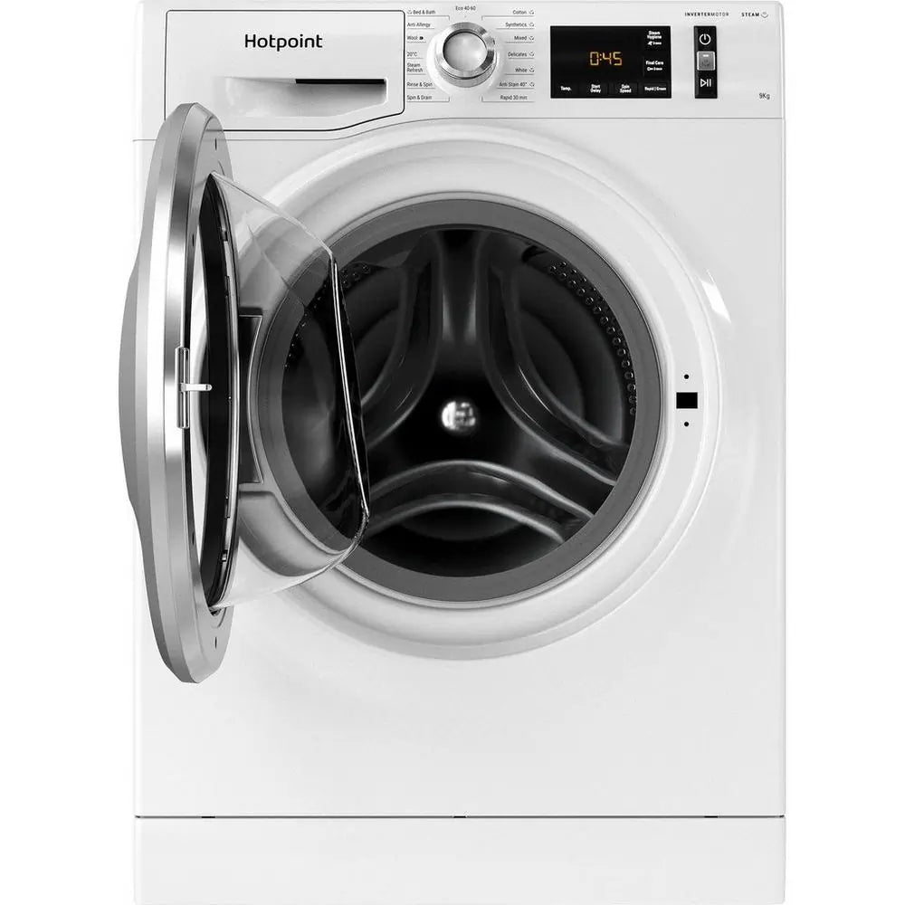Hotpoint NM11948WSAUK 9kg 1400 Spin Washing Machine, White - 43106722611423 