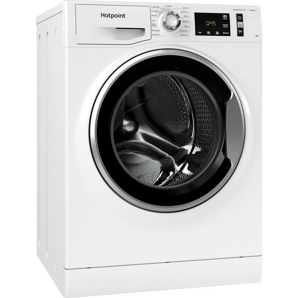 Hotpoint NM11948WSAUK 9kg 1400 Spin Washing Machine, White - 43106722382047 