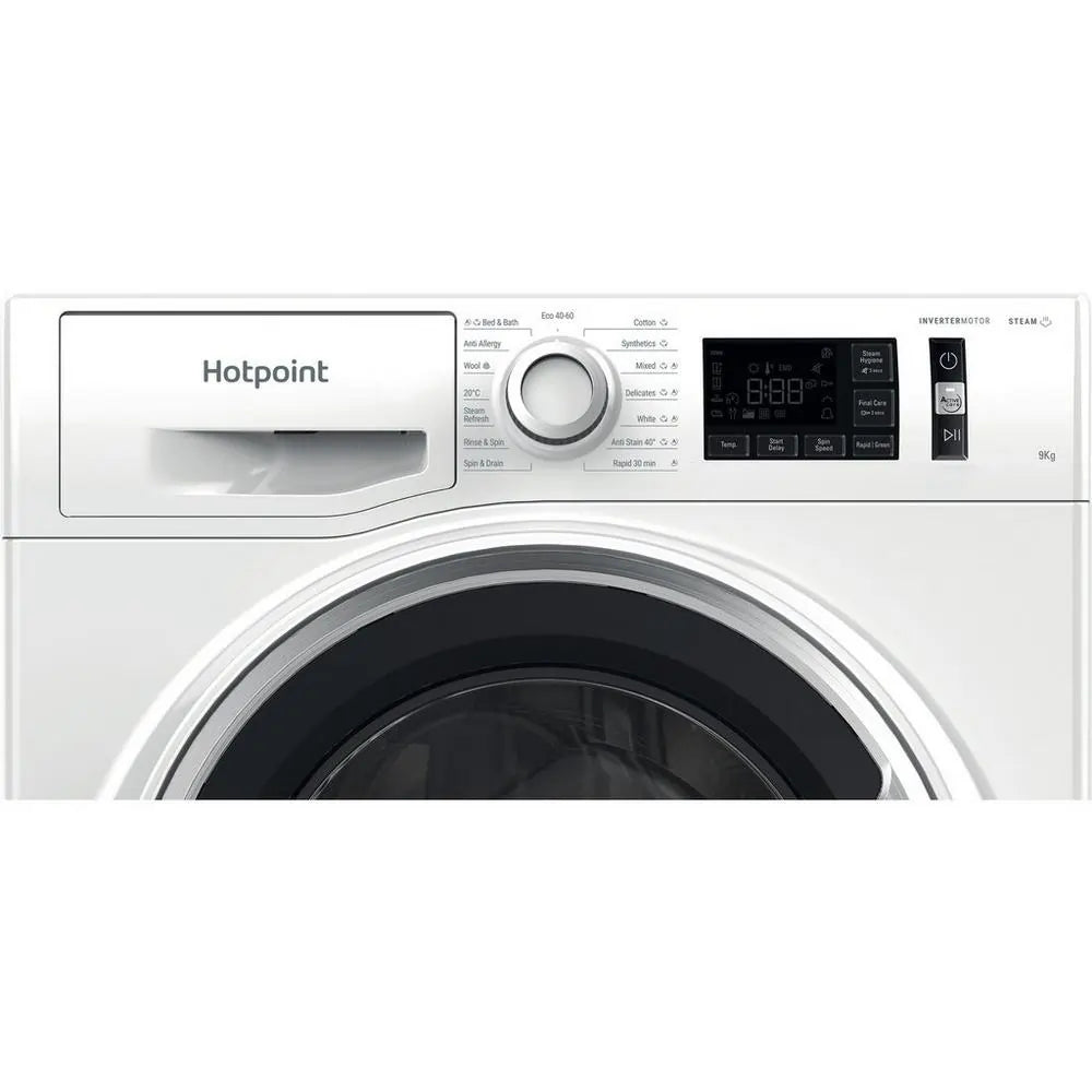 Hotpoint NM11948WSAUK 9kg 1400 Spin Washing Machine, White - 43106722676959 