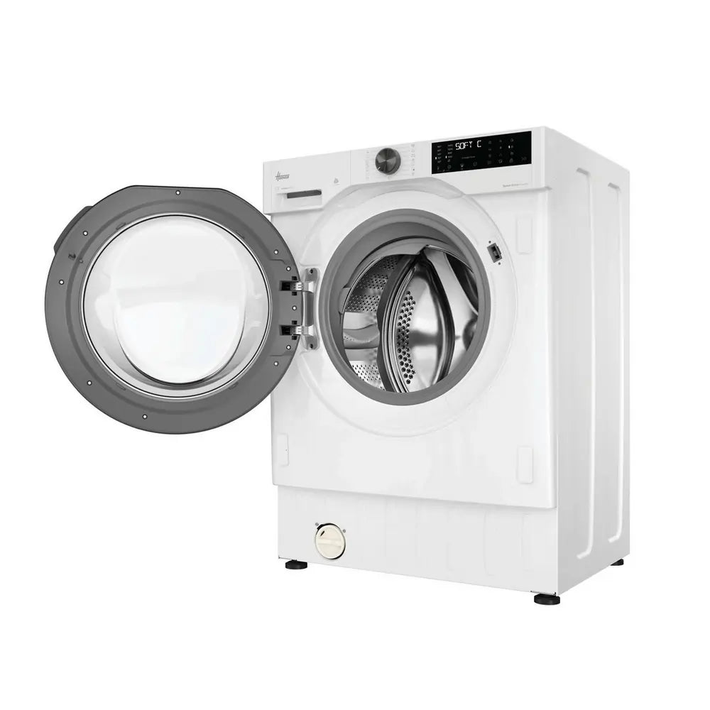 Hoover BH4S69M6DR9J-80 9kg 1600 Spin Built-in Washing Machine, White & Anthracite