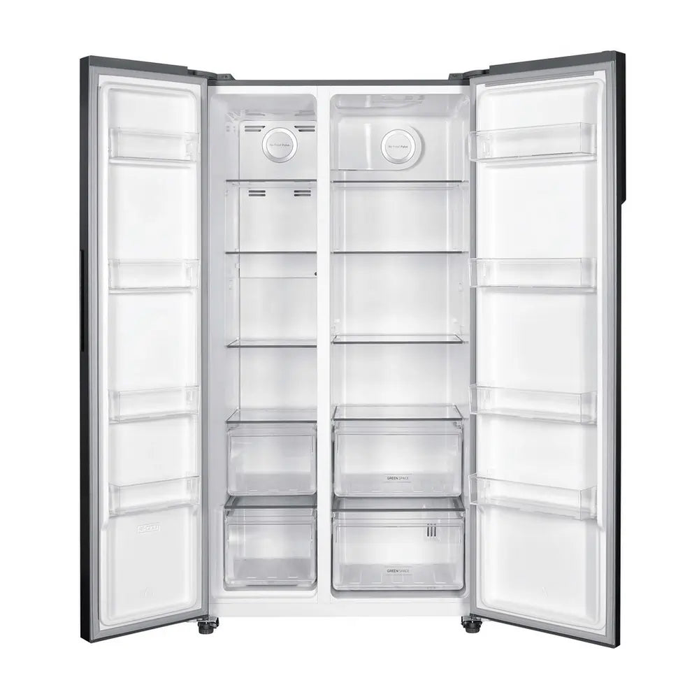 Hoover HHSBSO-6174XK-1 91cm 60/40 Frost Free American Fridge Freezer, Stainless Steel