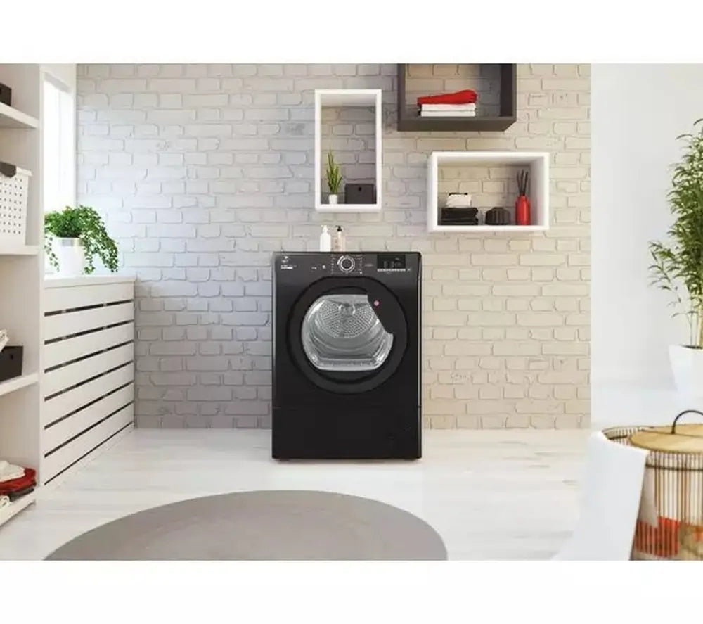 Hoover HLEC9DGB-80 9kg Condenser Tumble Dryer With App Connectivity, Black