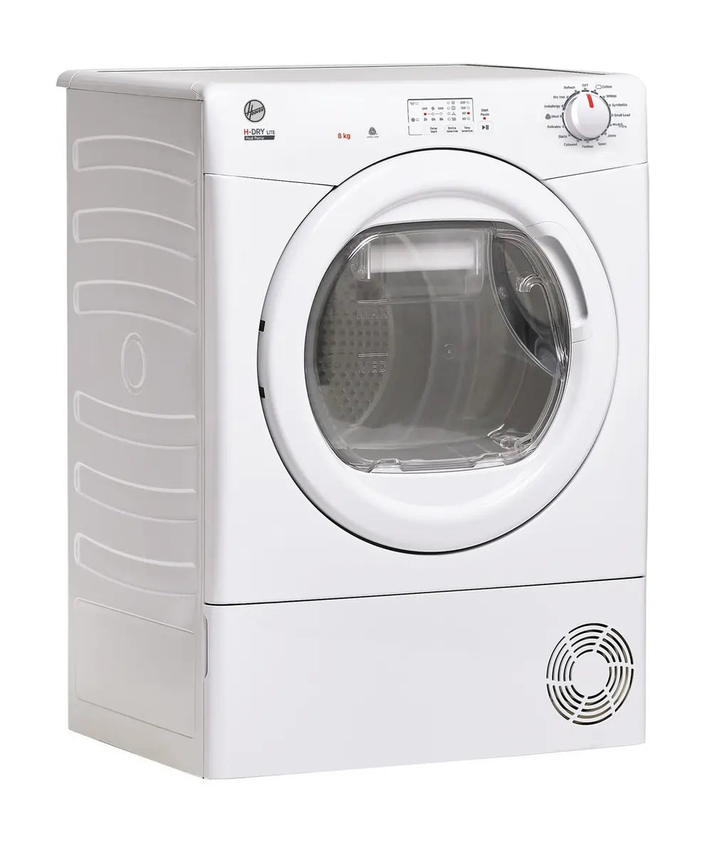 Hoover HLEH8A1LE-80 8kg Heat Pump Tumble Dryer, White