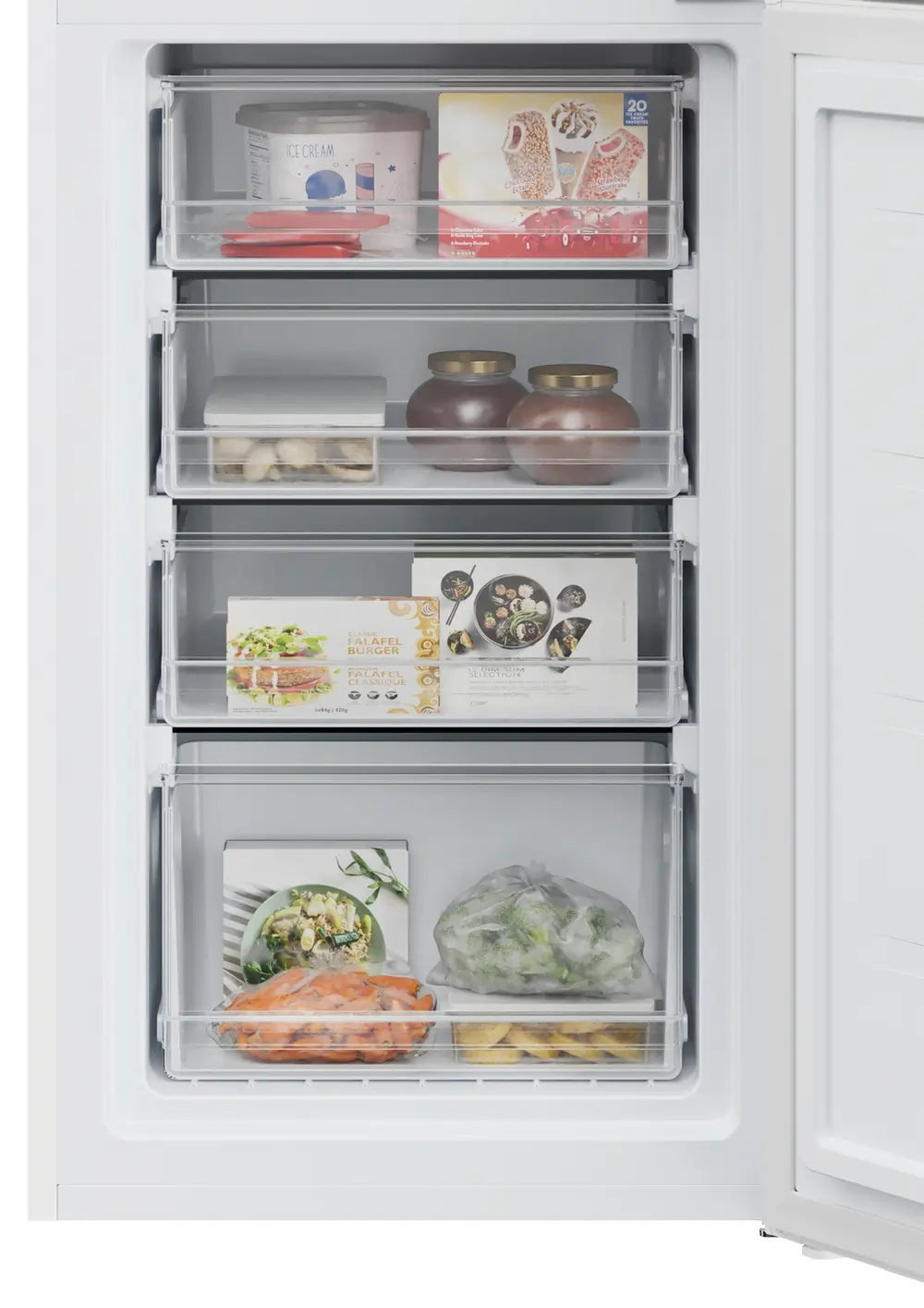 Hoover HOCH1T518EWHK 54cm 50/50 Frost Free Fridge Freezer, White