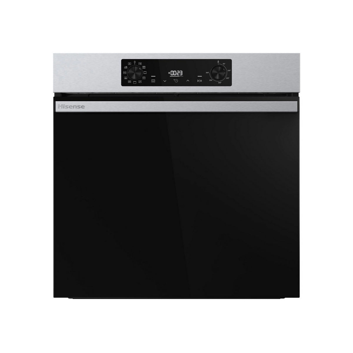 Hisense BI622AXPGUK Built-In Electric Single Oven, 77 Litre, 59.5cm Wide - Black & Stainless Steel