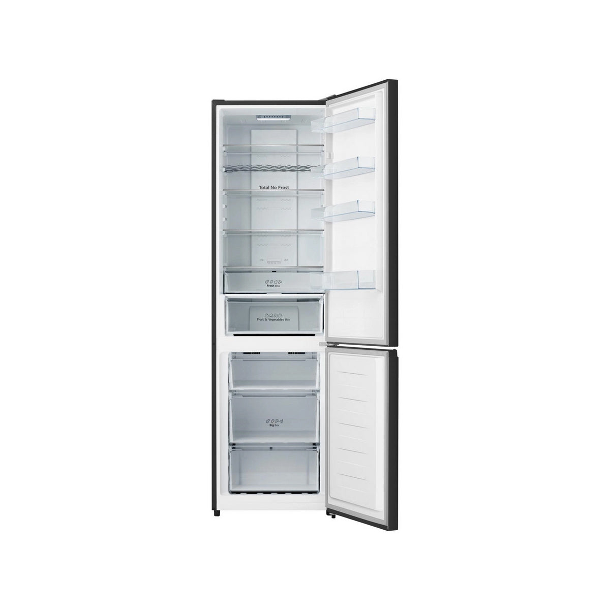 Hisense RB435N4BFE 60/40 Freestanding Total No Frost Fridge Freezer, 336 Litre, 59.5cm Wide - Black