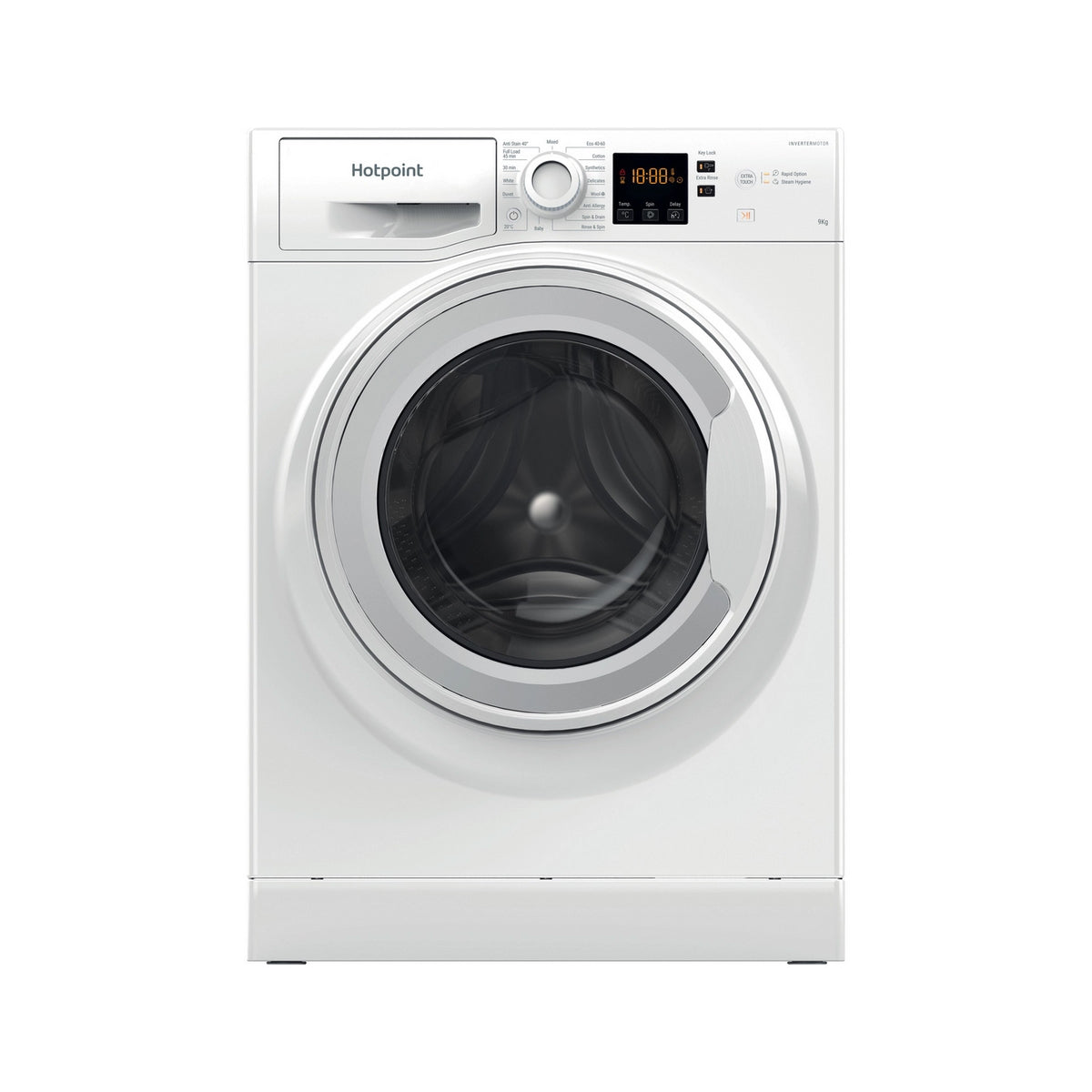 Hotpoint NSWF946WUK Freestanding Washing Machine, 9Kg, 1400 Spin, 59.5cm Wide - White