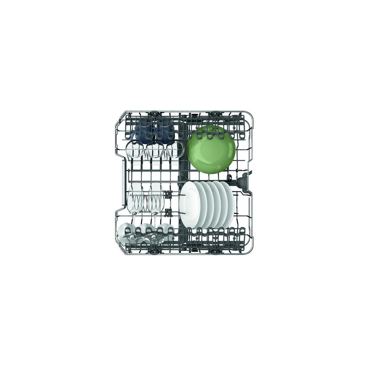 Hotpoint H7FHP43XUK Freestanding Dishwasher, 15 Place Settings, 10 Programmes, 60cm Wide - Stainless Steel
