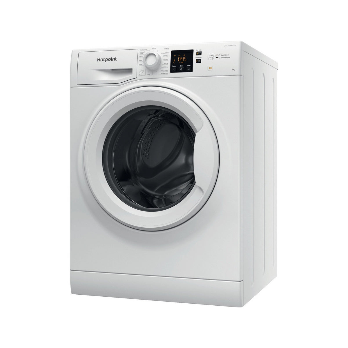 Hotpoint NSWF946WUK Freestanding Washing Machine, 9Kg, 1400 Spin, 59.5cm Wide - White