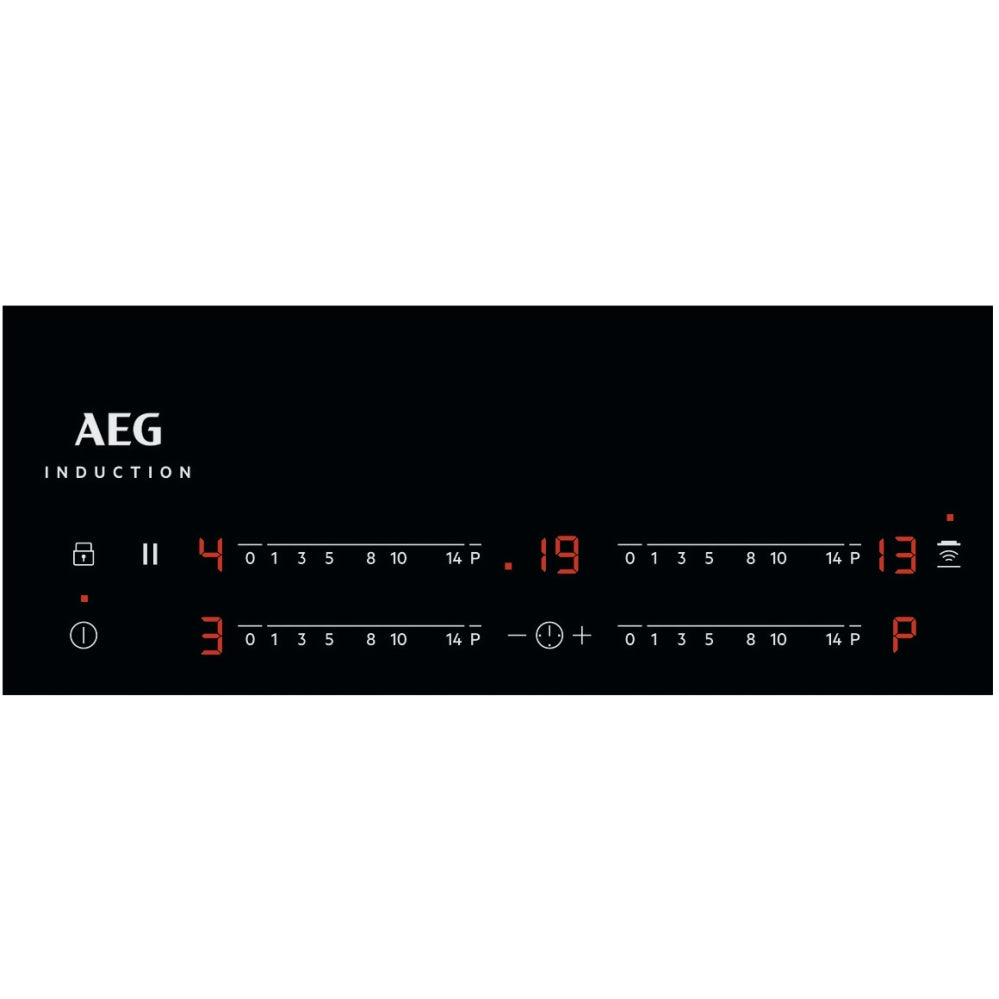 AEG IKX64401CB 60cm 4 Zone Induction Hob,Black - 43724563054815 