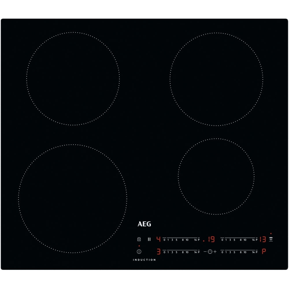 AEG IKX64401CB 60cm 4 Zone Induction Hob,Black - 43724563218655 