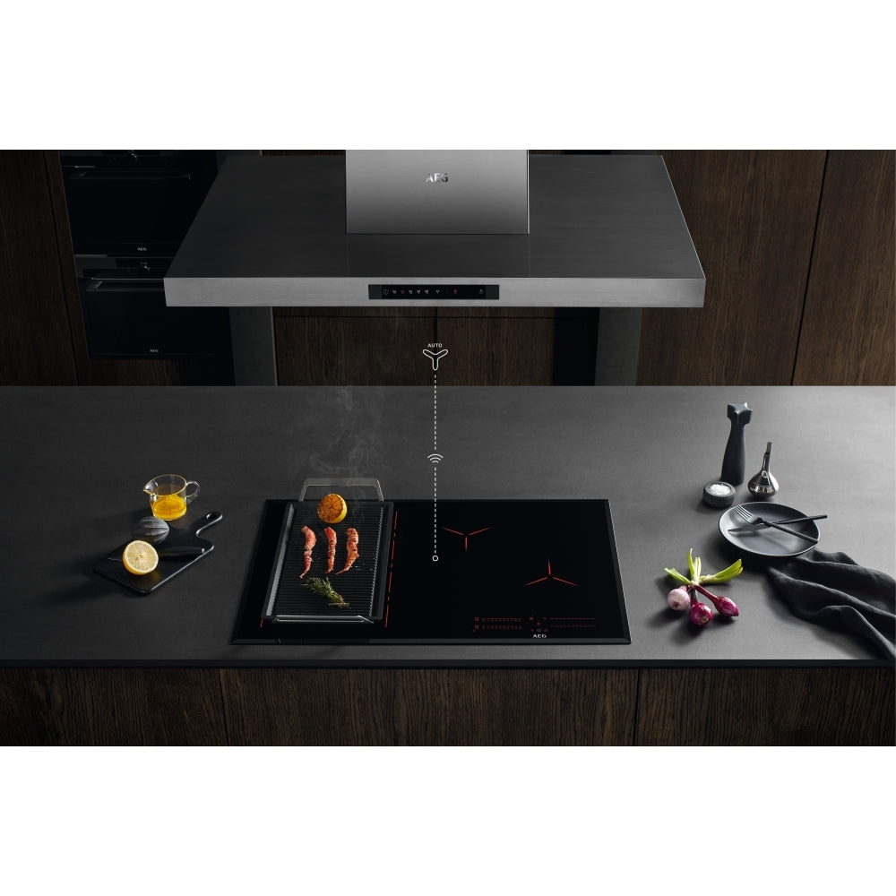AEG IKX84401CB 80cm Wide 4 Zone Induction Hob,Black - 43724566626527 