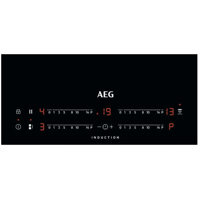 AEG IKX84443CB 80cm Wide 4 Zone Induction Hob,Black - 43724577112287 