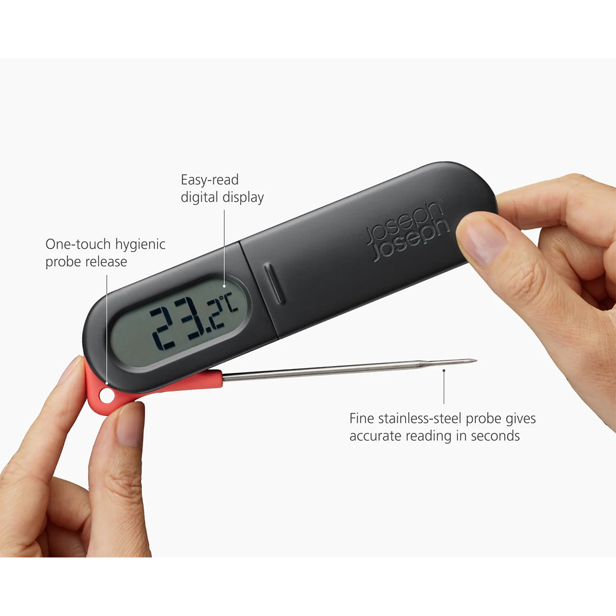 Joseph Joseph 1000036 ThermaPoint Digital Probe Thermometer - Black