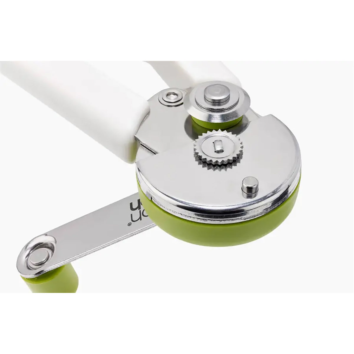 Joseph Joseph 1000064 GoRound™ Easy-Open Can Opener, With Crank Handle - Stone/Green