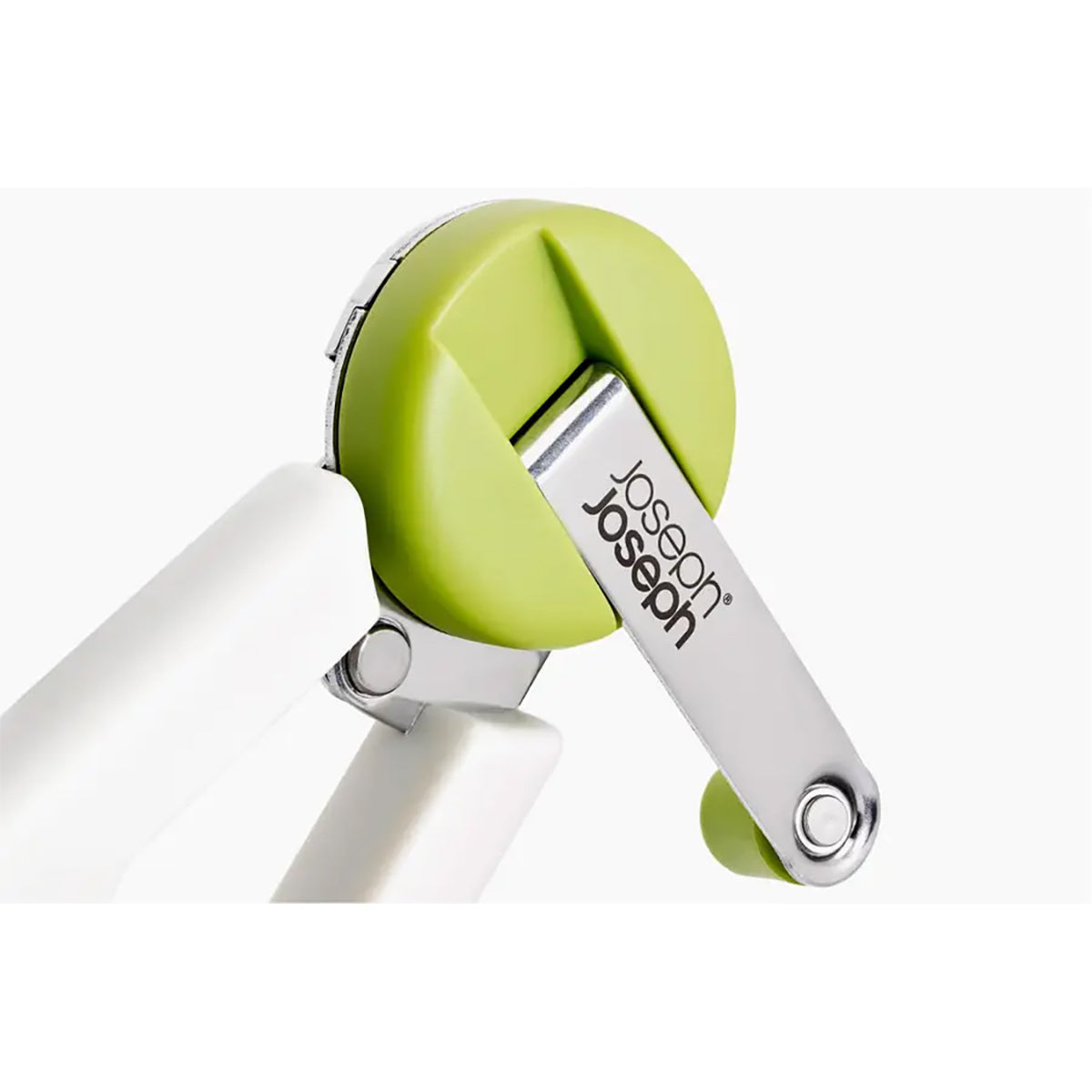 Joseph Joseph 1000064 GoRound™ Easy-Open Can Opener, With Crank Handle - Stone/Green