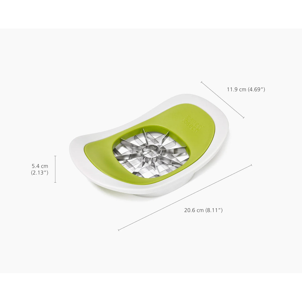 Joseph Joseph 1000065 Nest™ Press 2-in-1 Fruit & Vegetable Cutter, Corer and Chipper - Green