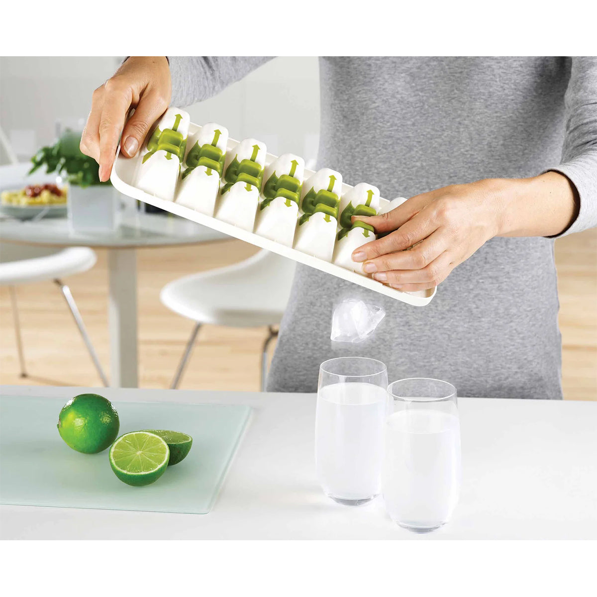 Joseph Joseph 20018 QuickSnap™ Plus Ice Cube Tray, 14 Cube Capacity - Green