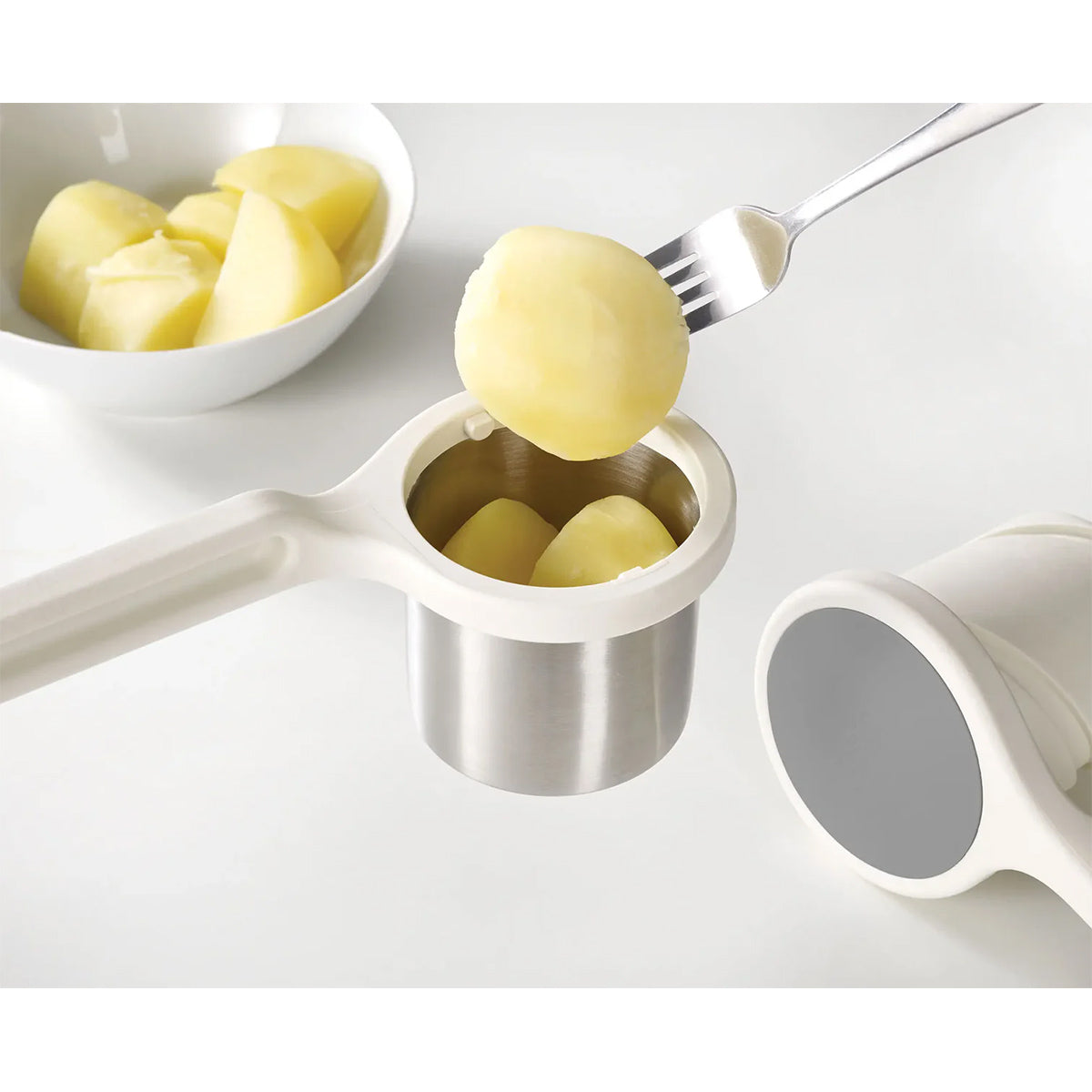 Joseph Joseph 20100 Helix Potato Ricer, 2-Piece Design - White