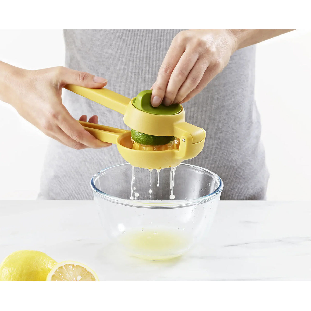 Joseph Joseph 20171 JuiceMax Dual-Action Citrus Press - Yellow