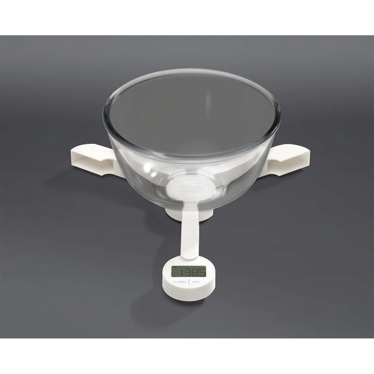 Joseph Joseph 40071 TriScale™ Digital Kitchen Scales, LCD Display - White