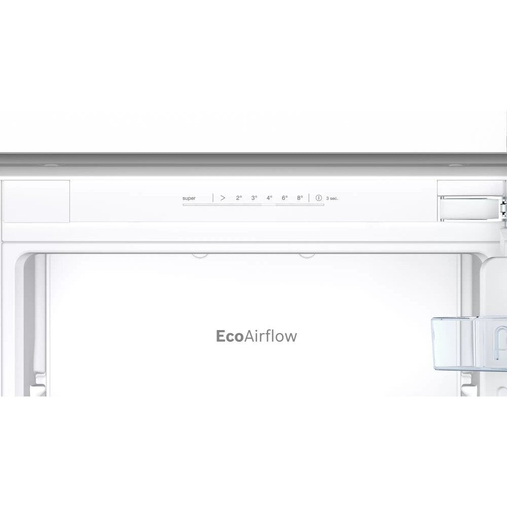 Bosch KIN85NFE0G Series 2 No Frost Integrated Fridge Freezer, Fixed Hinge, 50/50, White, E Rated - 43657891905759 