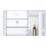 Thumbnail Bosch KIN85NFE0G Series 2 No Frost Integrated Fridge Freezer, Fixed Hinge, 50/50, White, E Rated- 43657891938527